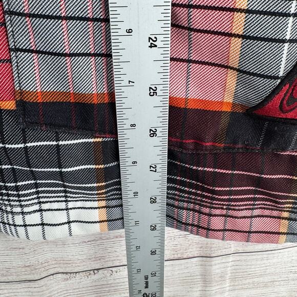O'Neill Freedom Series 10kmm Plaid Snowboard Ski Jacket Mens Medium Red Black - Picture 12 of 16